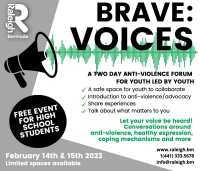 BRAVE: VOICES YOUTH FORUM  (February 14-15)