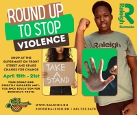 Round Up To Stop Violence at Supermart; April 15-21, 2024